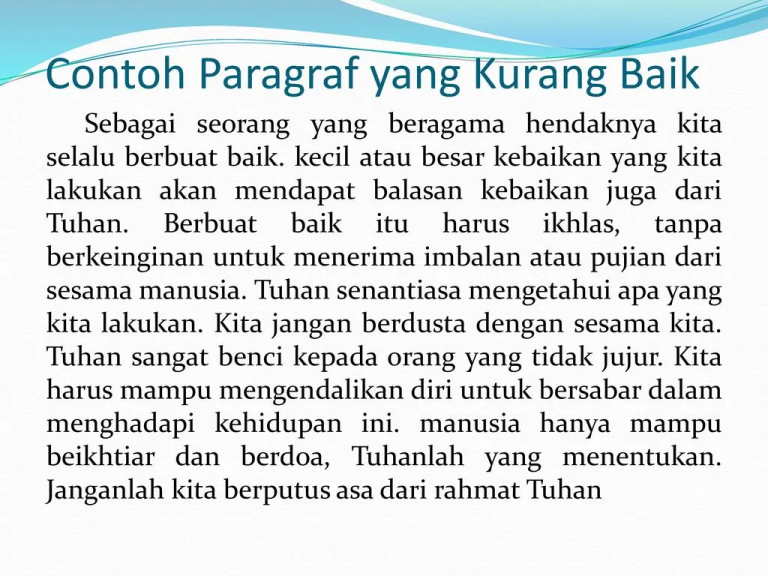 Cara Membuat Paragraf yang Baik Lengkap untuk Menulis Efektif